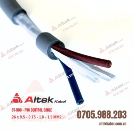 Cáp điều khiển Altek Kabel 2×0.75mm² CT-500 – Không chống nhiễu