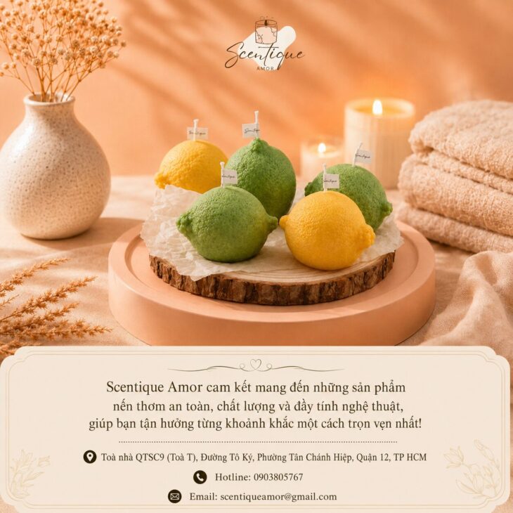 Mua Nến Thơm Quả Chanh 100gr