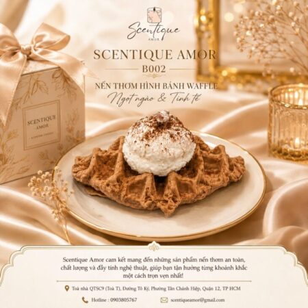 MUA NẾN THƠM TẠO HÌNH BÁNH WAFFLE MUA NẾN THƠM TẠO HÌNH BÁNH WAFFLE
