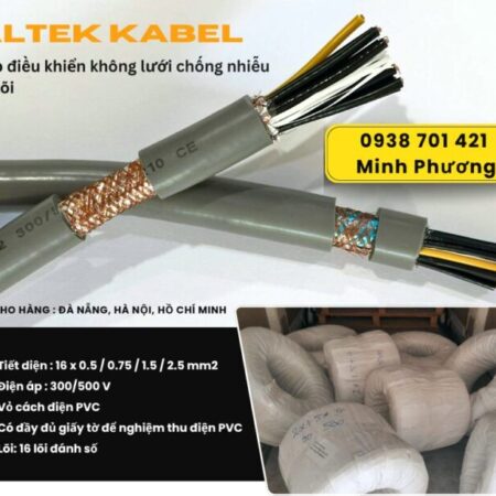 Cáp điều khiển không chống nhiễu 16×0.75mm² chính hãng Altek Kabel Đà Nẵng, Huế
