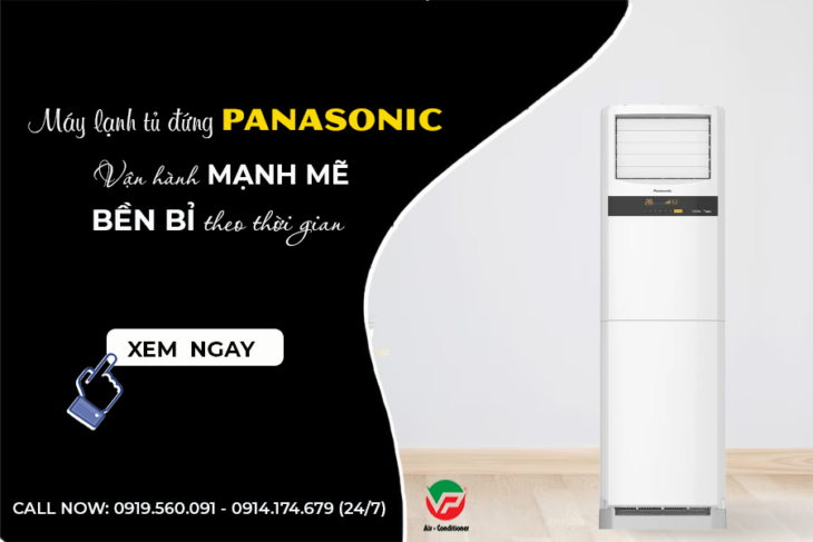 Nhà thầu chuyên bán và thi công Điều hòa tủ đứng PANASONIC S-24PB3H5 Inverter 3HP giá rẻ