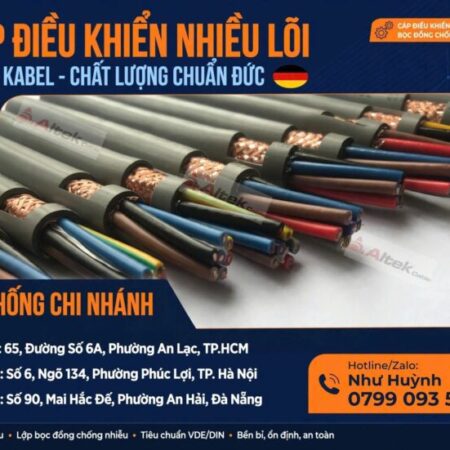 Cáp điều khiển nhiều lõi – cáp chống nhiễu Altek kabel