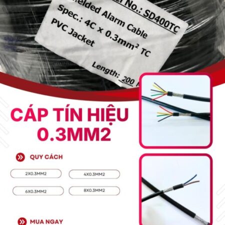 Cáp tín hiệu chống nhiễu 2×0.3/4×0.3/6×0.3/8×0.3 Altek Kabel