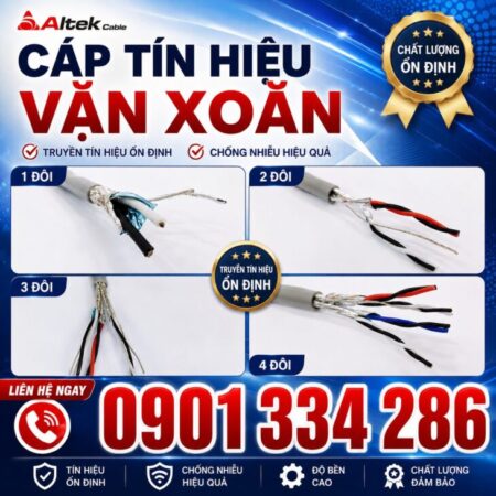 Cáp Tín Hiệu RS485 2 Lớp Chống Nhiễu ALTEK KABEL Cáp Tín Hiệu RS485 2 Lớp Chống Nhiễu ALTEK KABEL