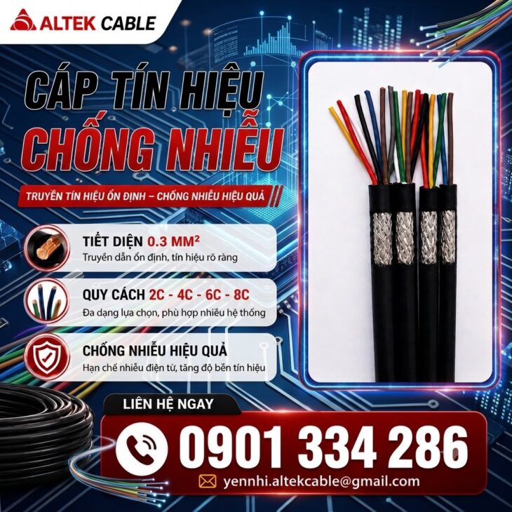 Cáp Tín Hiệu Chống Nhiễu 0.3mm² ALTEK KABEL