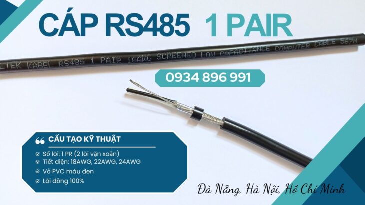 Cáp Truyền Thông RS485 Chuẩn 22 AWG Giao Nhanh Tại Huế, Quảng Trị, Đà Nẵng