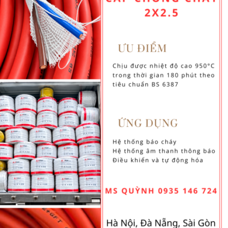 Cáp chống cháy chống nhiễu 2×2.5 Altek Kabel 950°C/80 phút BS 6387 Cáp chống cháy chống nhiễu 2×2.5 Altek Kabel 950°C/80 phút BS 6387