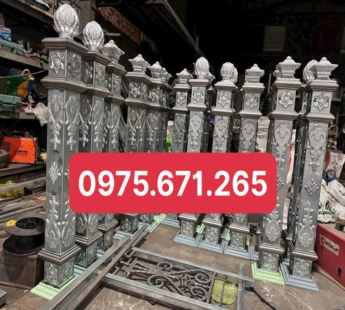 Trụ cầu thang sắt nghệ thuật theo mẫu