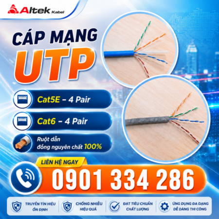 Cáp Mạng CAT5E & CAT6 UTP 100% Đồng ALTEK KABEL