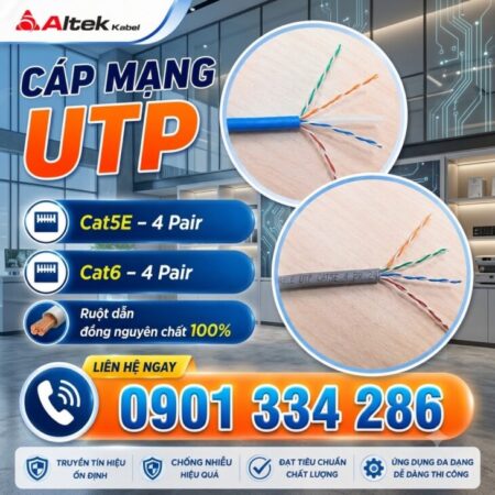 Cáp Mạng UTP ALTEK KABEL – CAT5E, CAT6 4 Pair 100% Đồng Cáp Mạng UTP ALTEK KABEL – CAT5E, CAT6 4 Pair 100% Đồng