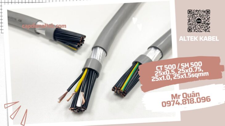 Altek Kabel: Cáp điều khiển 25 lõi loại mềm
