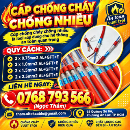 CẦN BÁN Cáp Chống Cháy Chống Nhiễu Altek Kabel – Chất Lượng Cao, Bền Bỉ, An Toàn CẦN BÁN Cáp Chống Cháy Chống Nhiễu Altek Kabel – Chất Lượng Cao, Bền Bỉ, An Toàn
