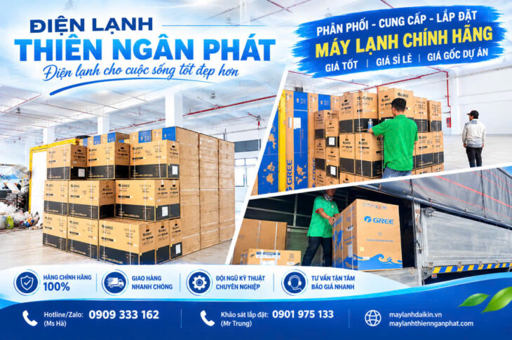 ĐẠI LÝ MÁY LẠNH ÂM TRẦN GREE CHÍNH HÃNG﻿