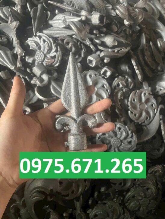 Mũi mác gang cho lan can sắt