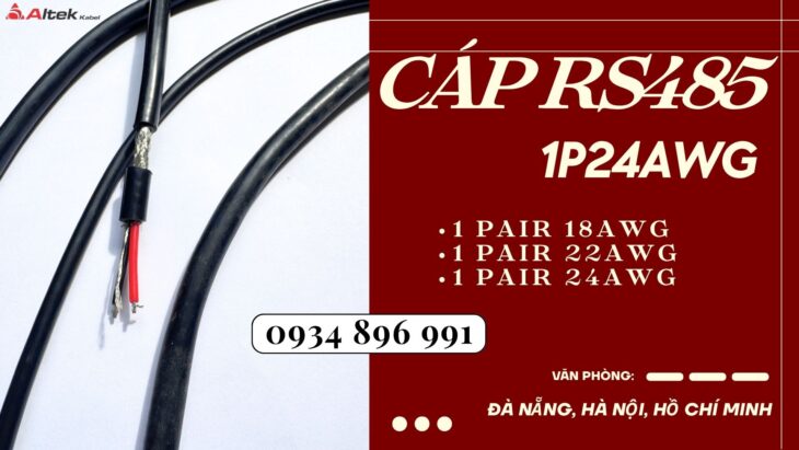 CÁP TRUYỀN THÔNG RS485 1 PAIR 24 AWG HUẾ, ĐÀ NẴNG, QUẢNG BÌNH