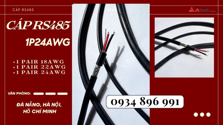 CÁP TRUYỀN THÔNG RS485 1 PAIR 24 AWG HUẾ, ĐÀ NẴNG, QUẢNG BÌNH