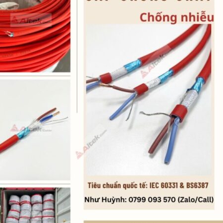 cáp chống cháy chống nhiễu- IEC 60331 & BS6387
