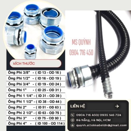 Ống ruột gà lõi thép bọc nhựa PVC đen Ống ruột gà lõi thép bọc nhựa PVC đen