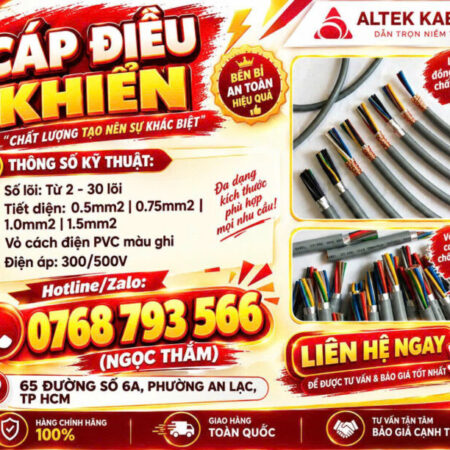 CẦN BÁN Cáp Điều Khiển ALTEK KABEL Chât Lượng Tạo Nên Sự Khác Biệt