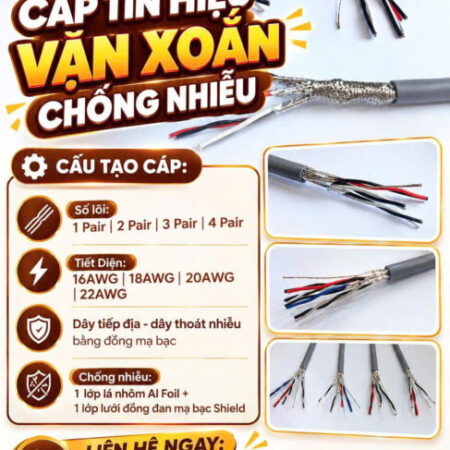CẦN BÁN Cáp Tín Hiệu Vặn Xoắn Chống Nhiễu ALTEK KABEL – Kết Nối Chính Xác, Vận Hành Bền Bỉ