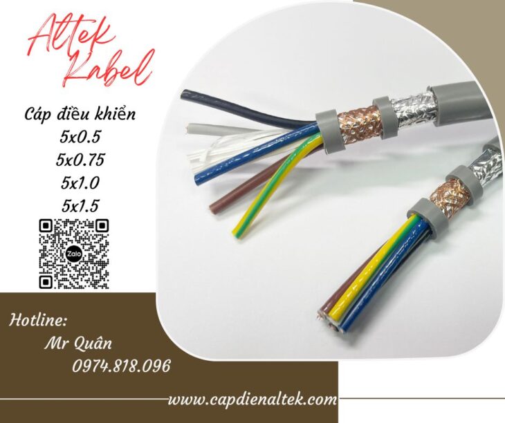 Cáp điều khiển 5 lõi Altek Kabel – Hàng sẵn kho