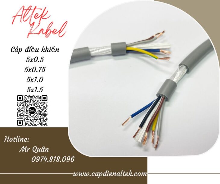 Cáp điều khiển 5 lõi Altek Kabel – Hàng sẵn kho