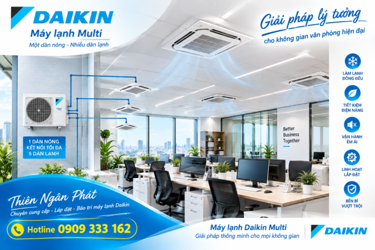 Đại Lý Phân Phối Máy Lạnh Multi Daikin Chính Hãng Tại TP.HCM